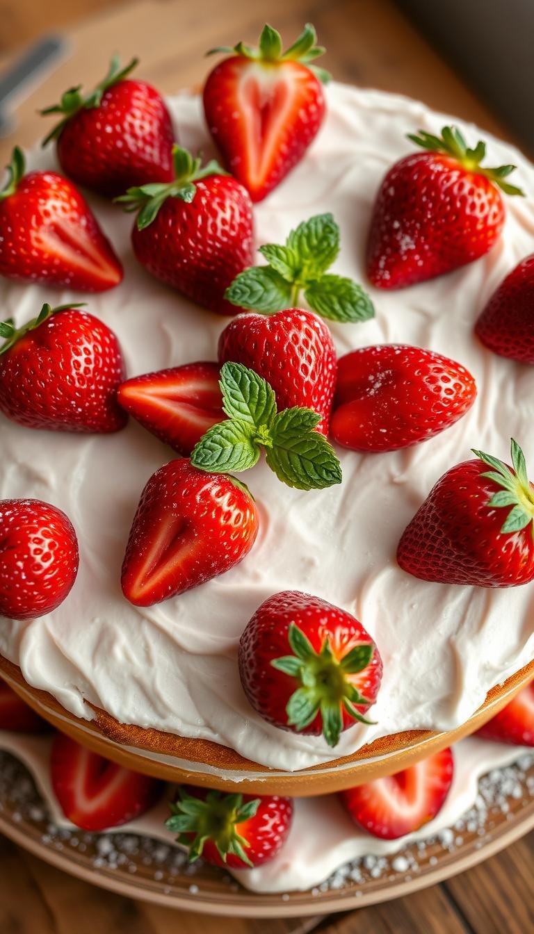 strawberry cake decorations