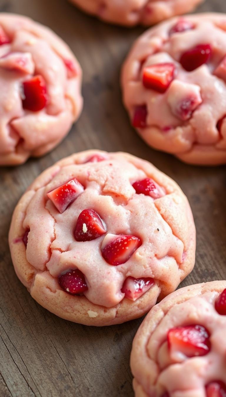 strawberry cake mix cookies