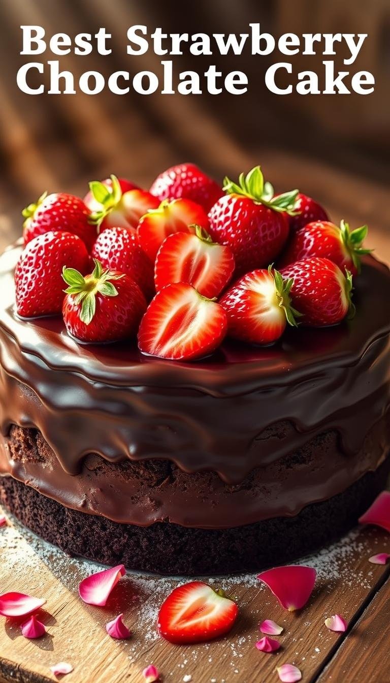 strawberry chocolate cake