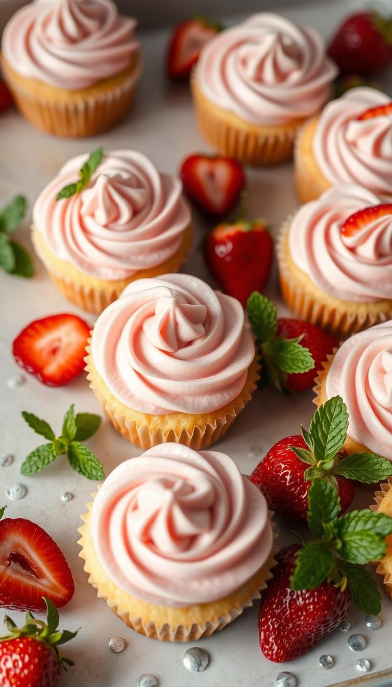 strawberry cupcakes