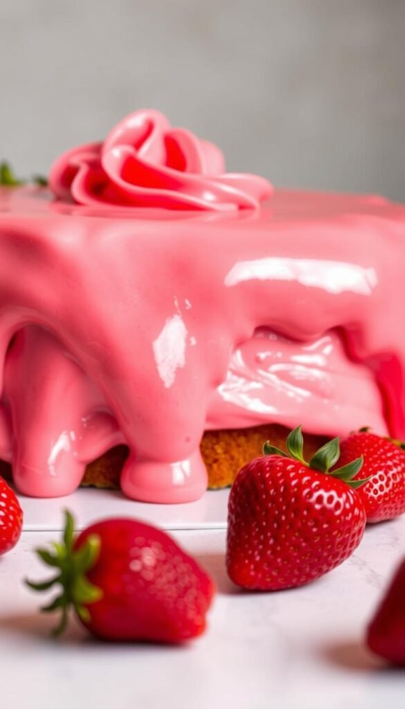 strawberry frosting
