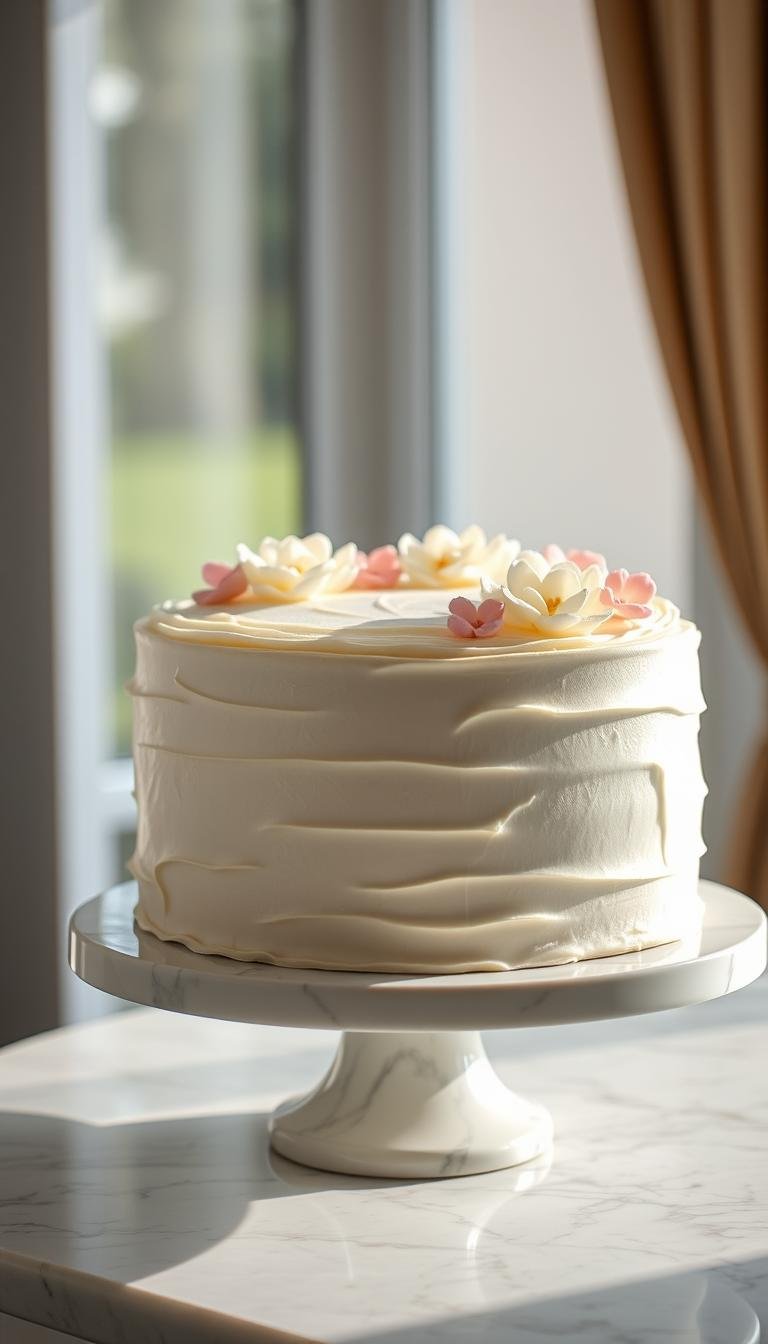 white birthday cake