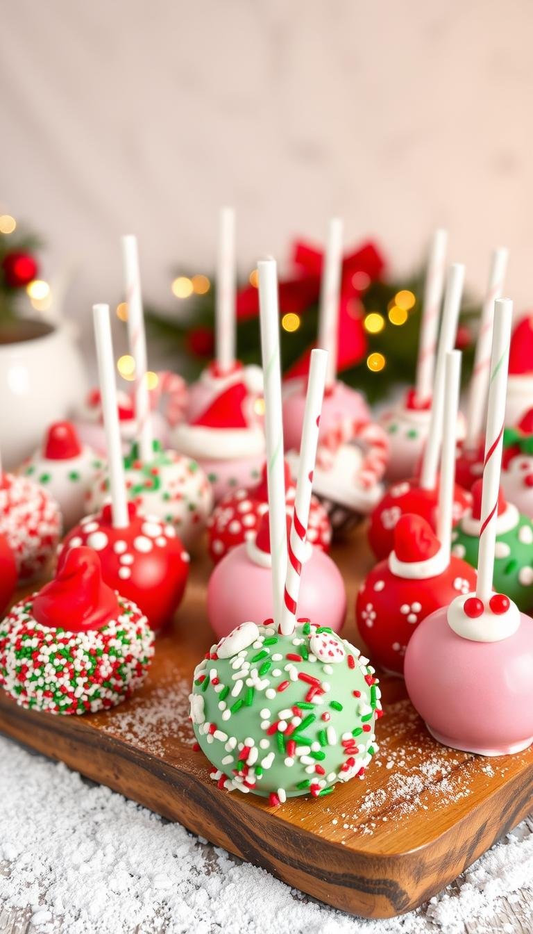 20 Cute Christmas Cake Pops That Kids Will Love