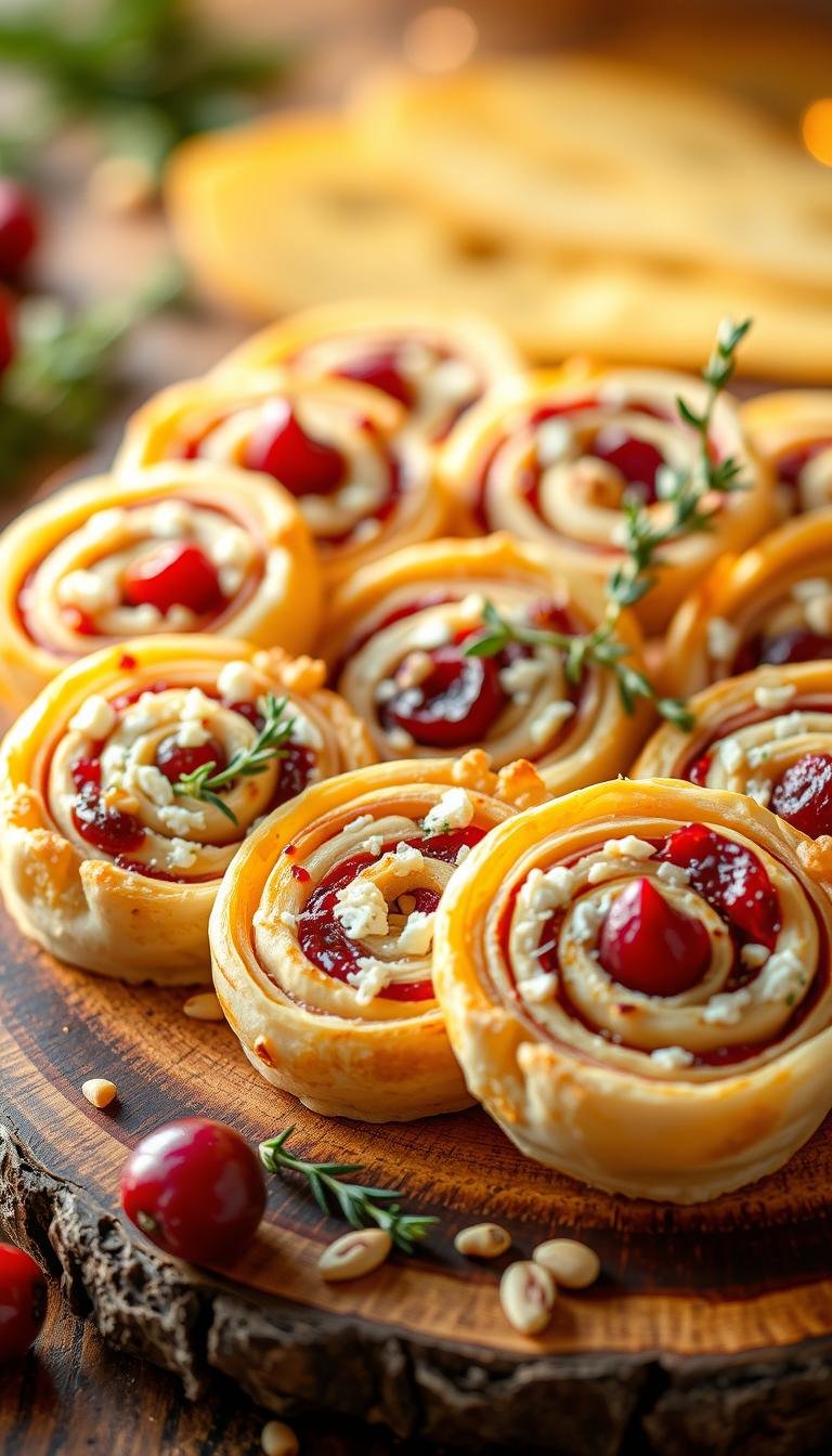 20 Easy Cranberry Feta Pinwheels for Christmas & Holidays
