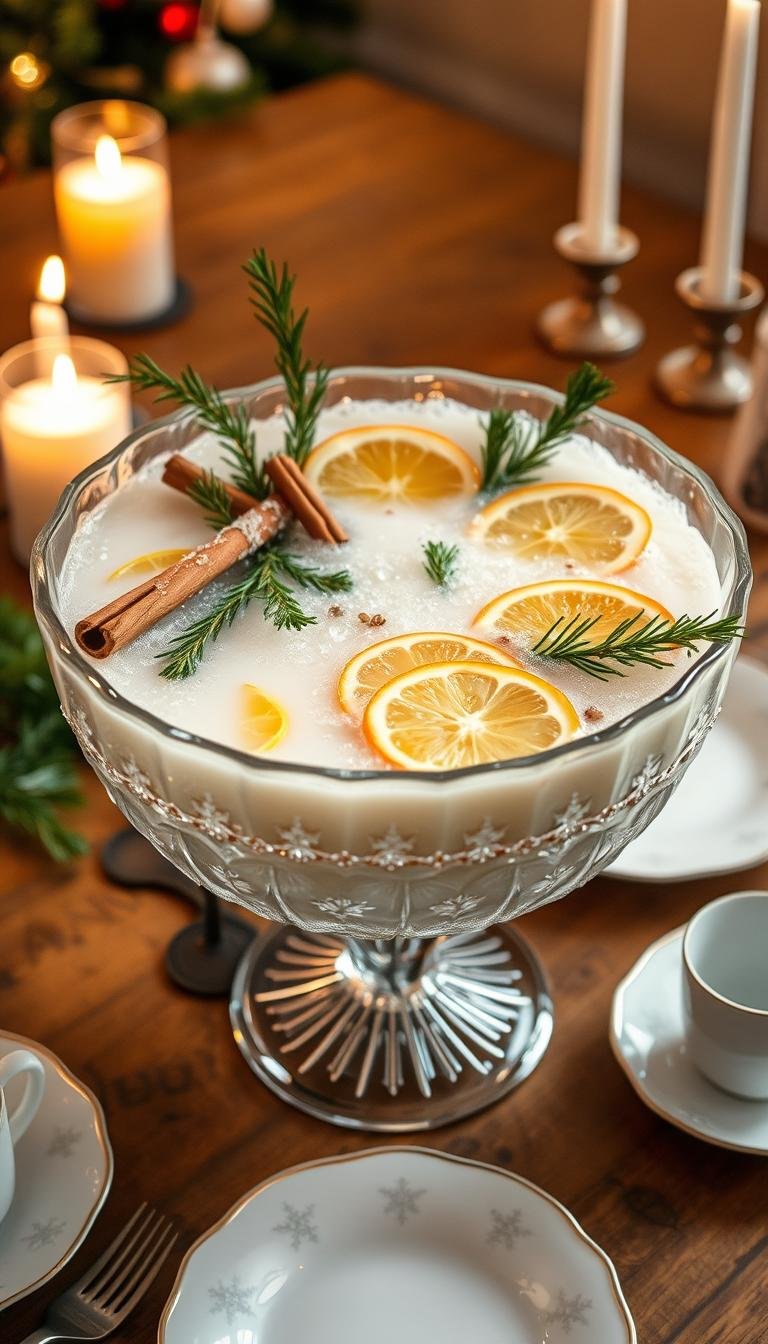 20 White Christmas Punch Ideas That Are Perfect for Winter