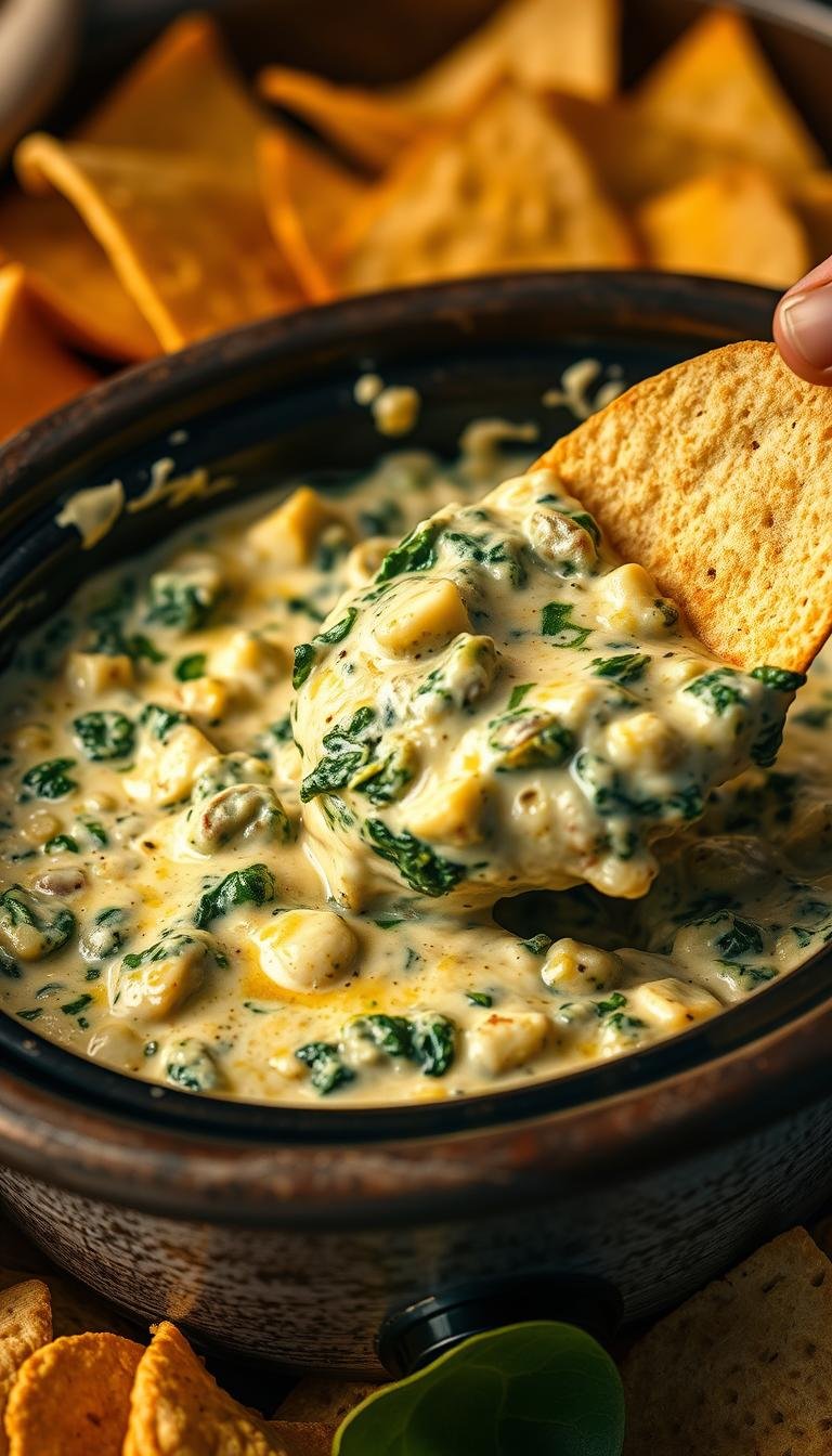 6 Easy Spinach Artichoke Dip Crockpot Recipes for Game Day