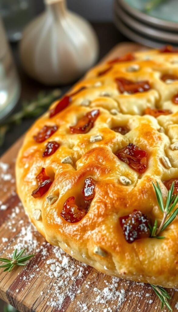 Caramelized Onion and Garlic Sourdough Focaccia Recipe