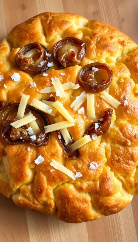 Caramelized Onion and Gruyère Focaccia