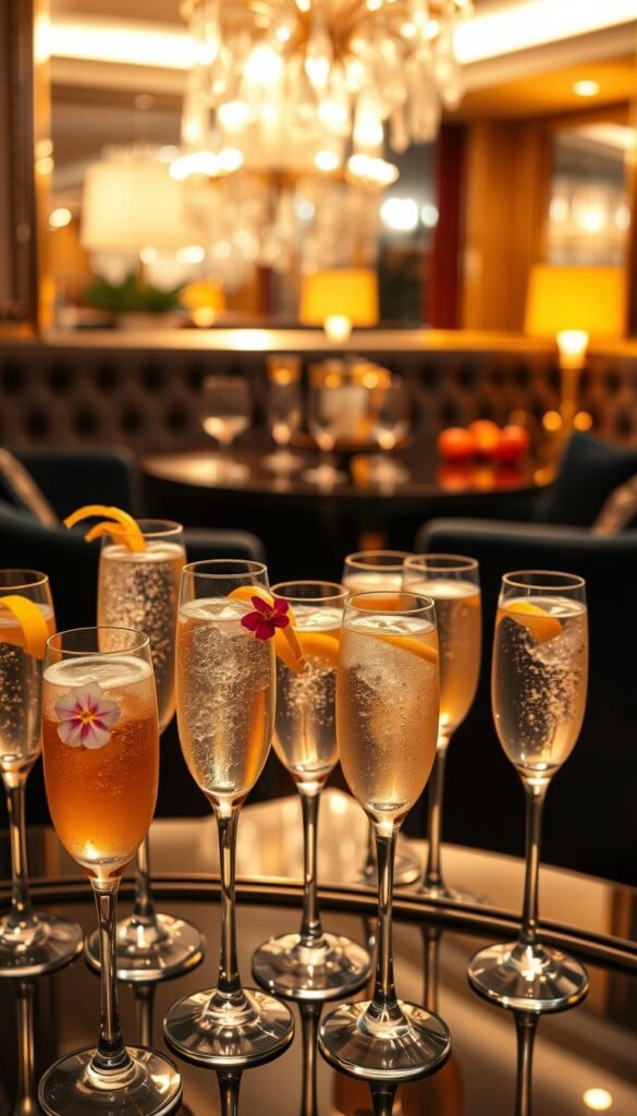 Champagne Cocktails for New Year's Eve