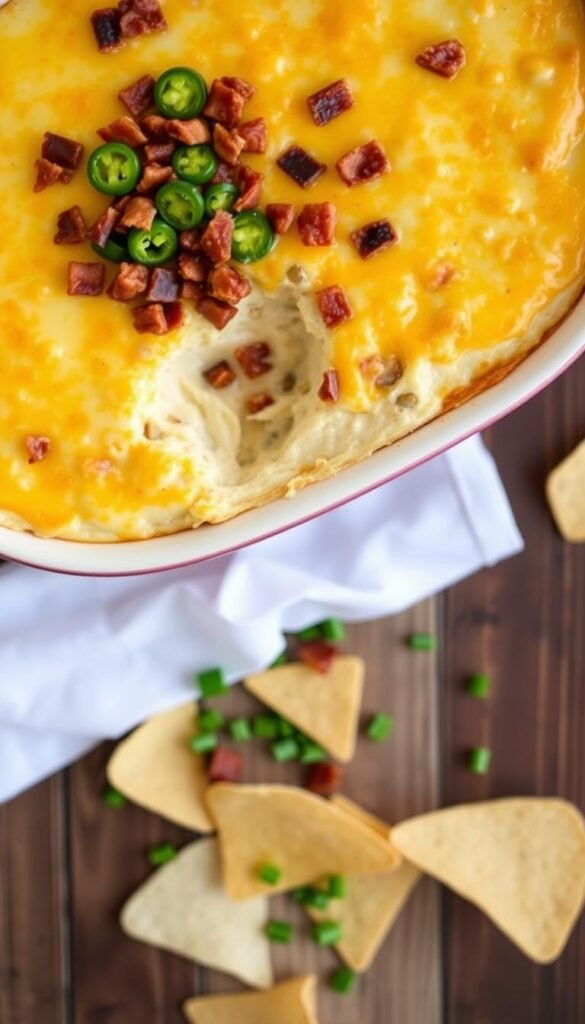 Cheesy Bacon Jalapeño Popper Dip