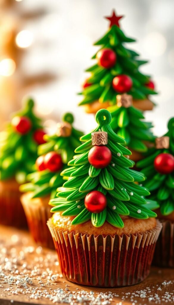 Christmas Tree Cupcakes Christmas Tree Cupcakes