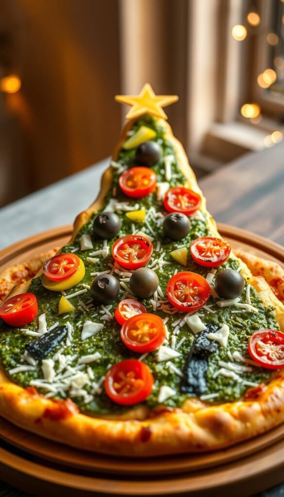 Christmas Tree Pizza