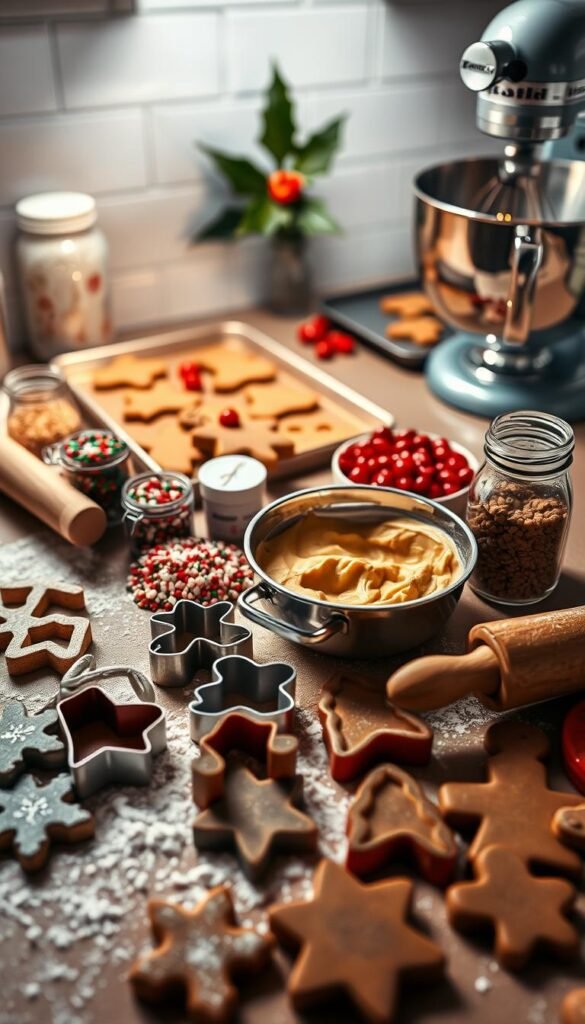 Christmas baking supplies