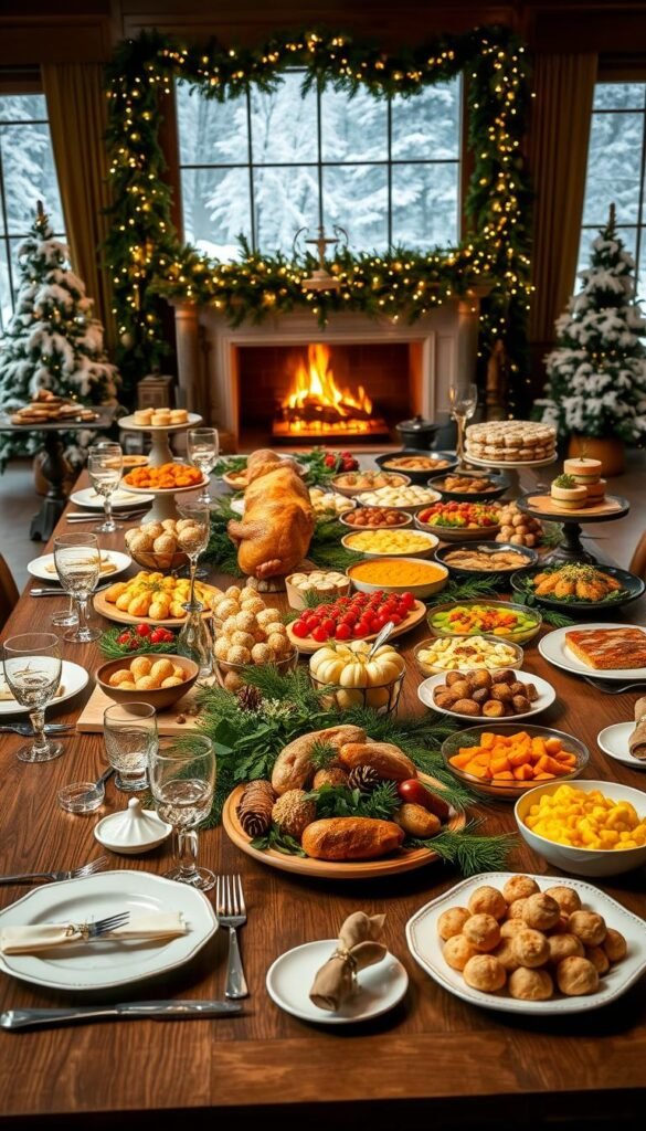 Christmas buffet presentation Christmas buffet presentation