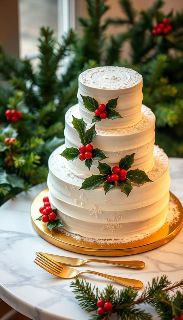 Christmas cake presentation Christmas cake presentation