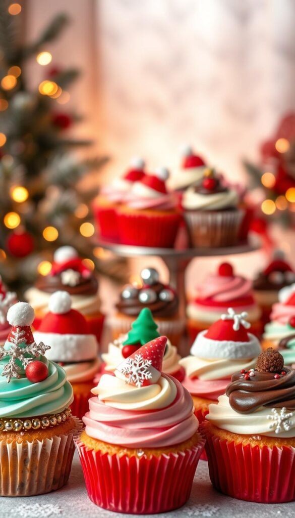 Christmas cupcake display ideas