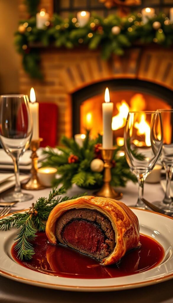 Christmas dinner for two with Beef Wellington
