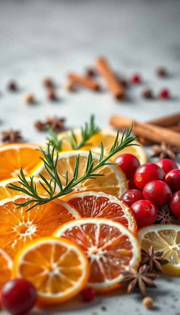 Christmas drink garnishes