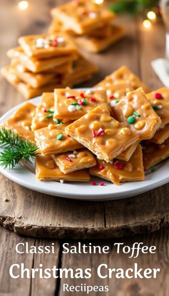 Classic Saltine Toffee Christmas Crackers