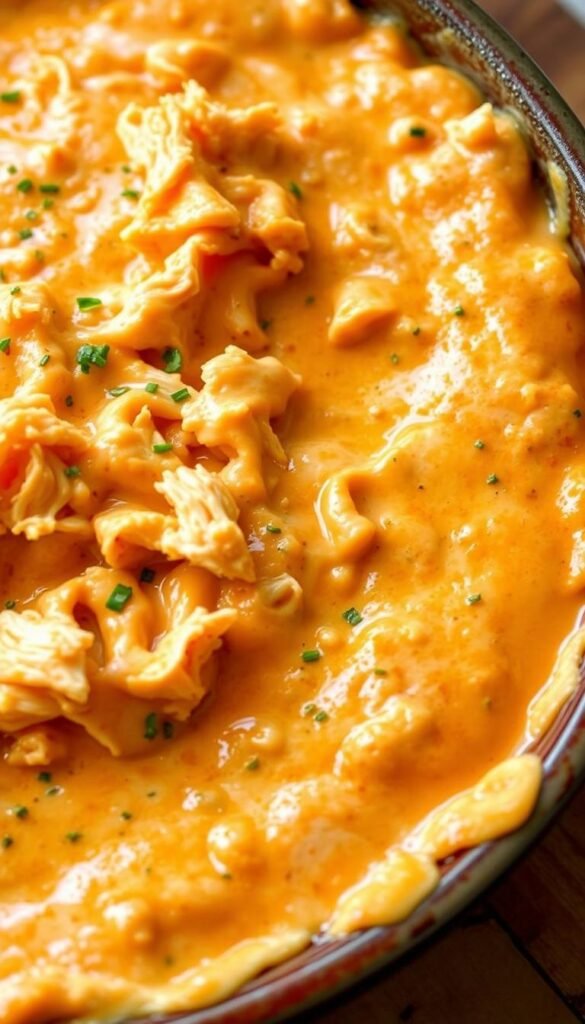 Creamy Ranch Buffalo Chicken Dip