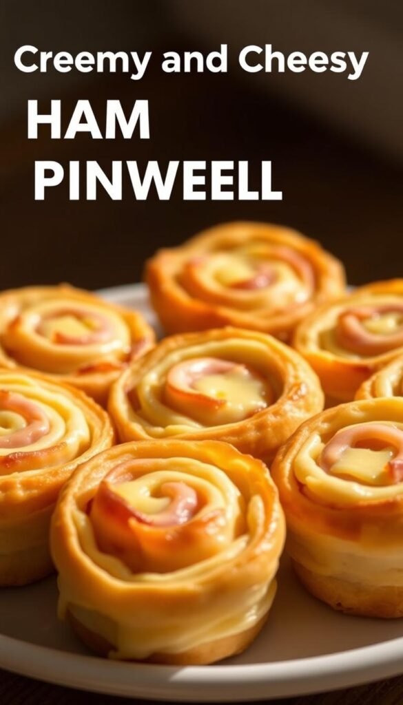 Creamy and Cheesy Ham Pinwheels