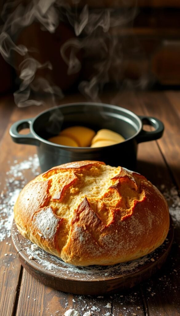 Dutch oven bread baking Dutch oven bread baking