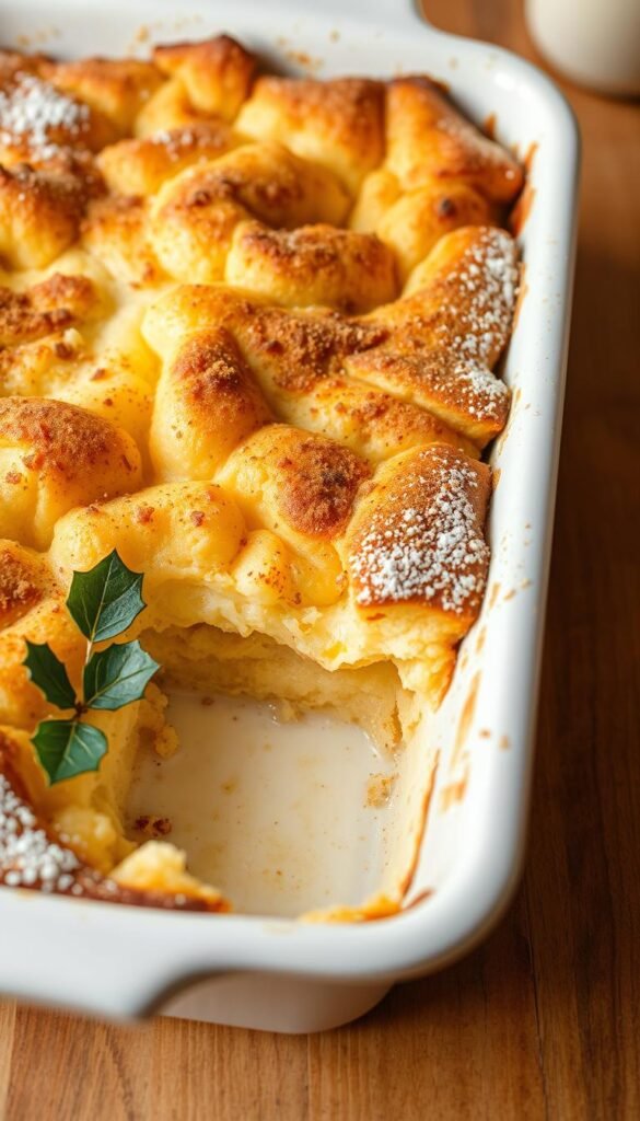 Eggnog Bread Pudding Casserole