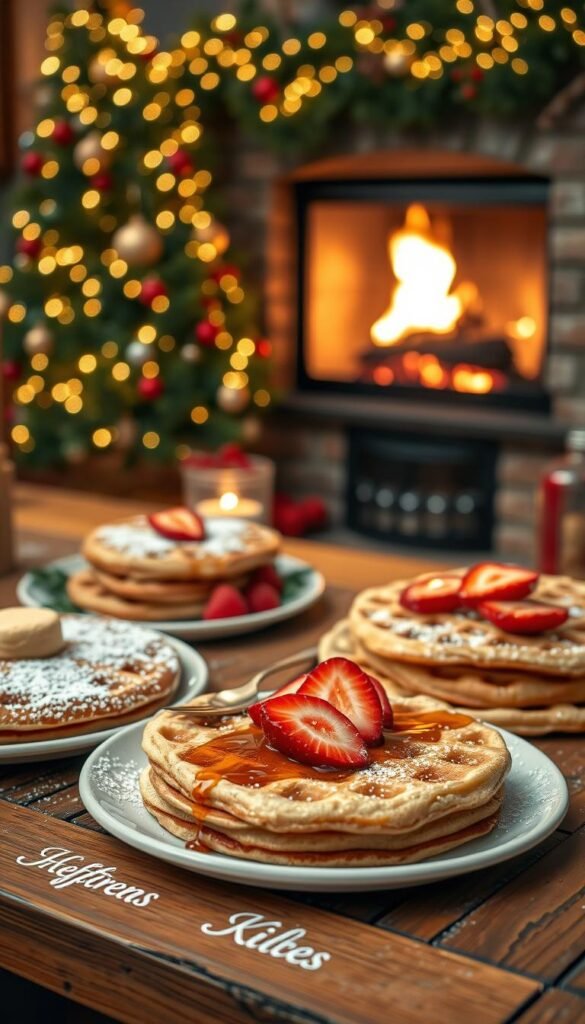 Festive Pancakes and Waffles
