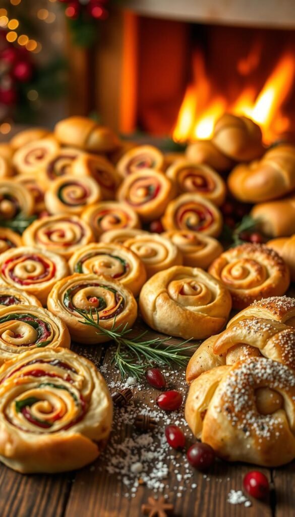Festive Pinwheels and Rolls