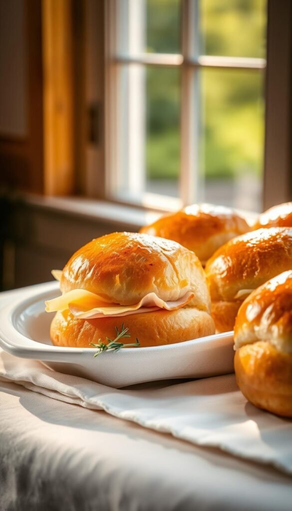 Gourmet Ham and Cheese Hawaiian Rolls