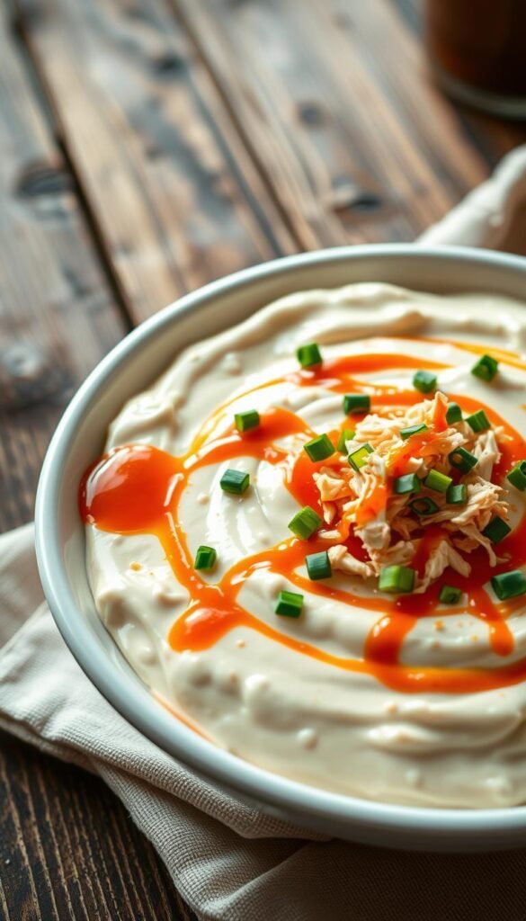 Greek Yogurt Buffalo Chicken Protein Dip