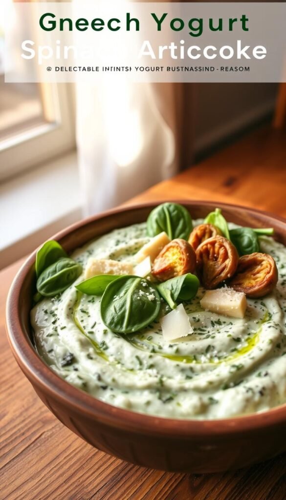 Greek Yogurt Spinach Artichoke Dip