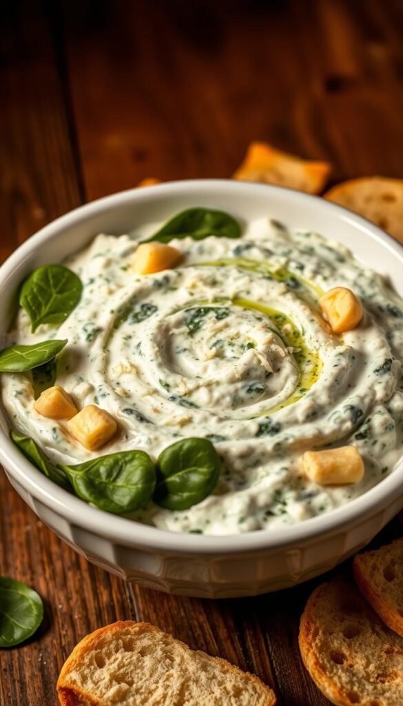 Greek yogurt spinach artichoke dip