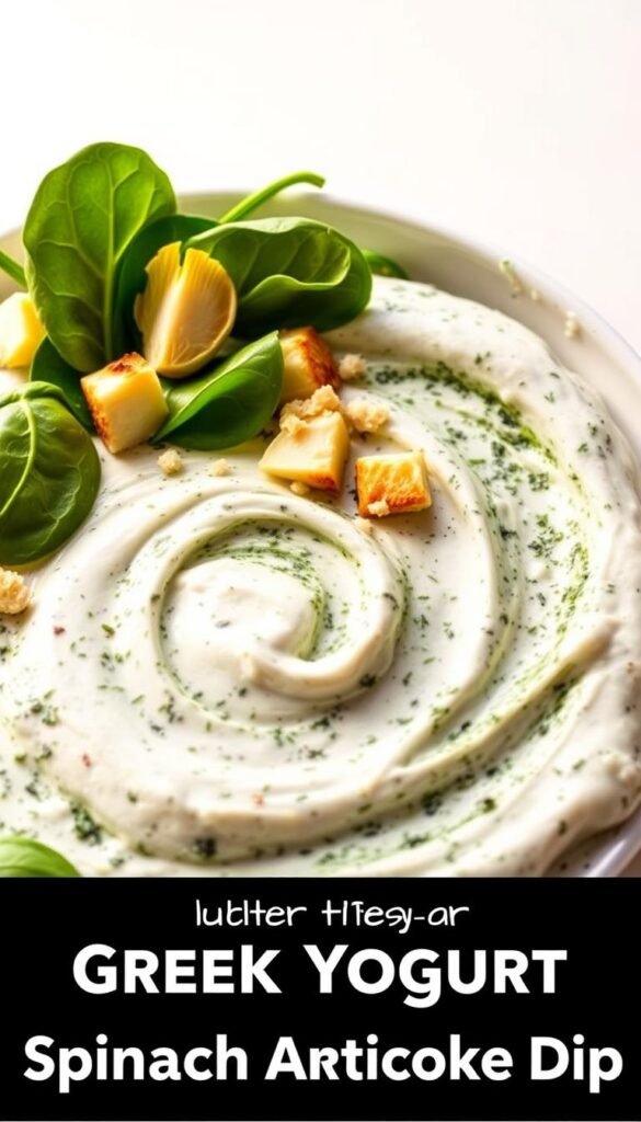 Greek yogurt spinach artichoke dip Greek yogurt spinach artichoke dip