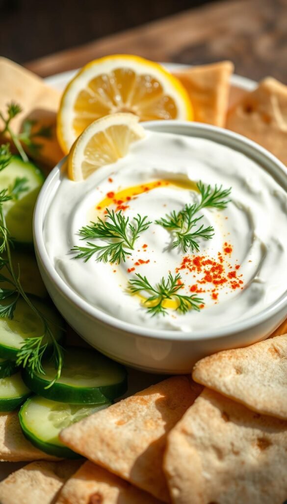 Greek yogurt tzatziki Greek yogurt tzatziki