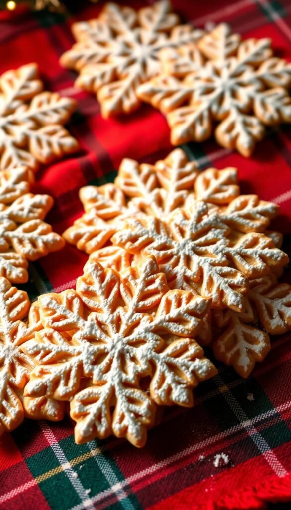 Italian Anise Pizzelle Snowflakes