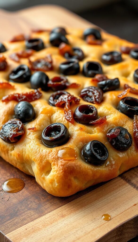 Kalamata Olive and Caramelized Onion Focaccia