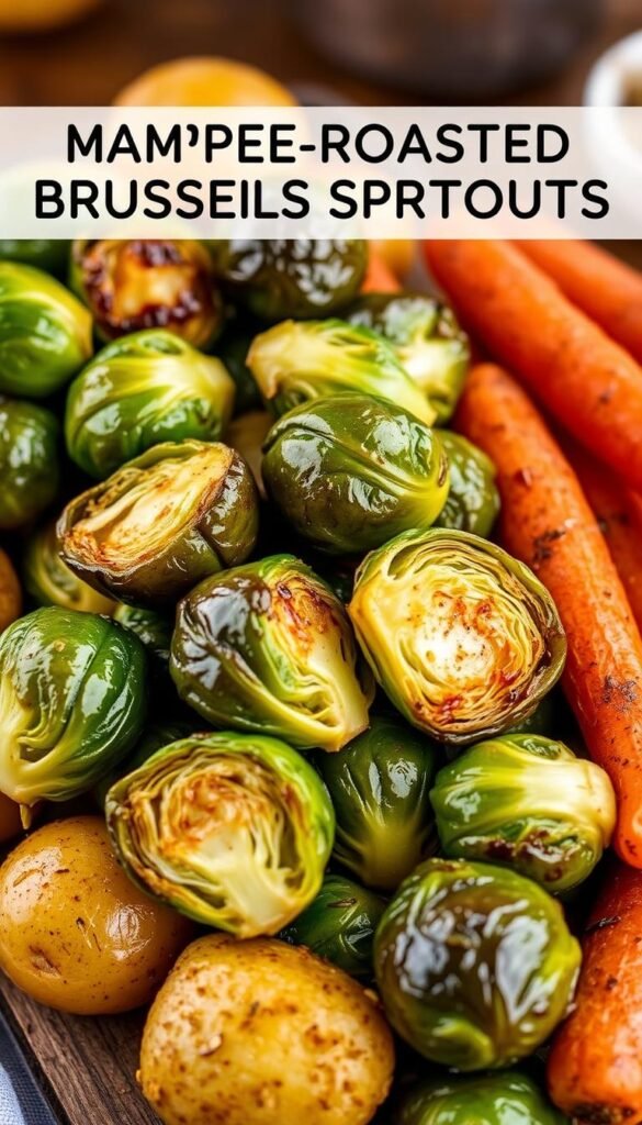Maple Roasted Brussels Sprouts