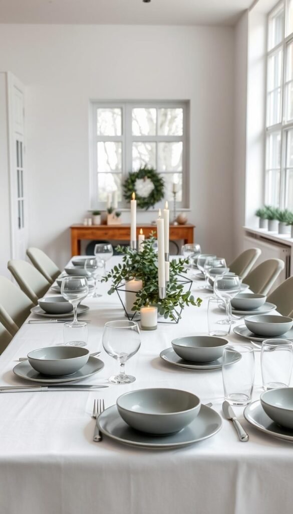 Modern Christmas Table