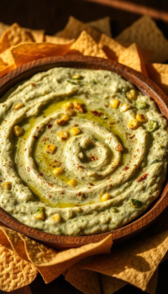 Roasted Poblano Street Corn Dip