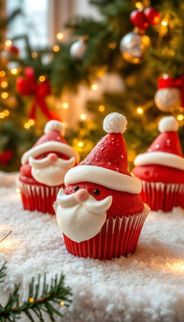 Santa Cupcakes