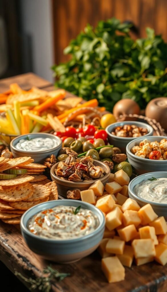 Savory Party Snacks and Dips