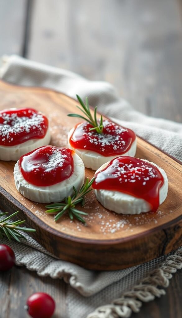 Sparkling Cranberry Brie Bites