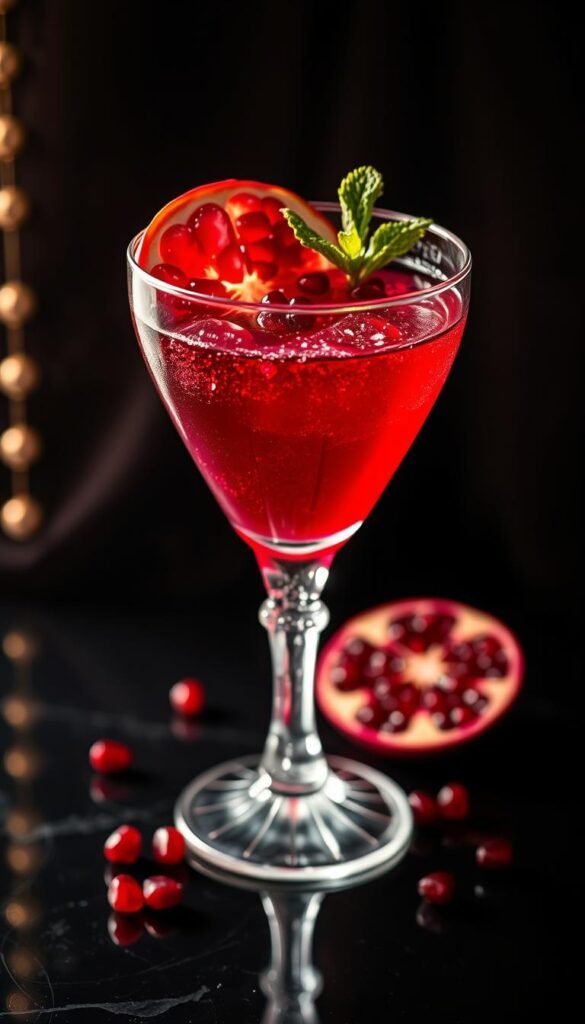 Sparkling Pomegranate Martini