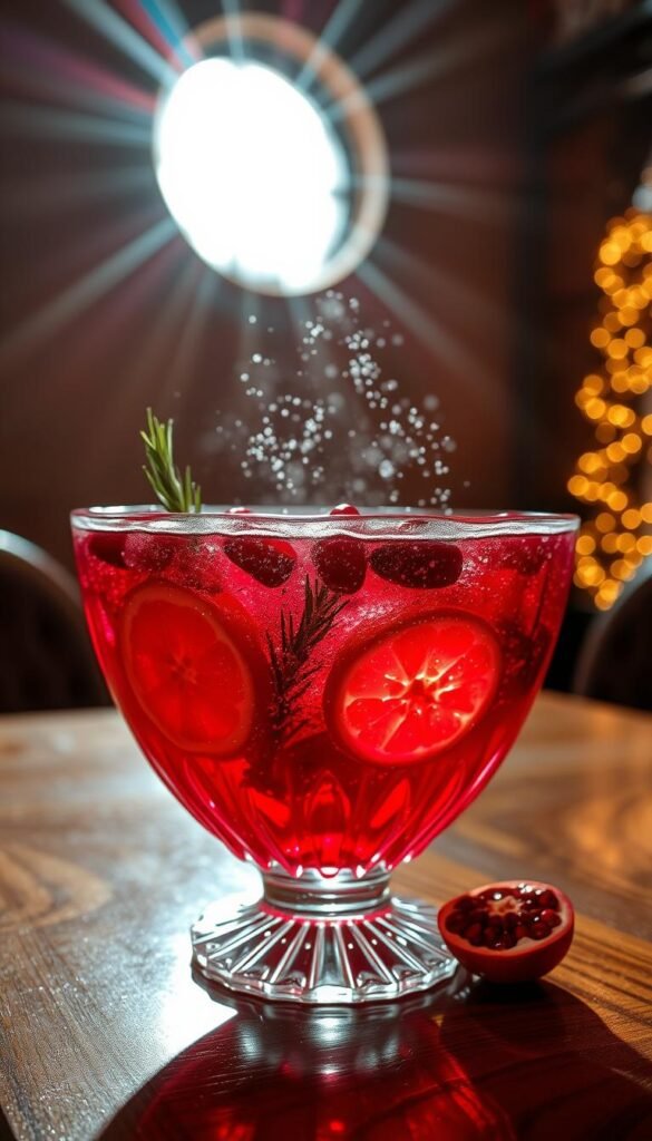 Sparkling Pomegranate Punch Bowl