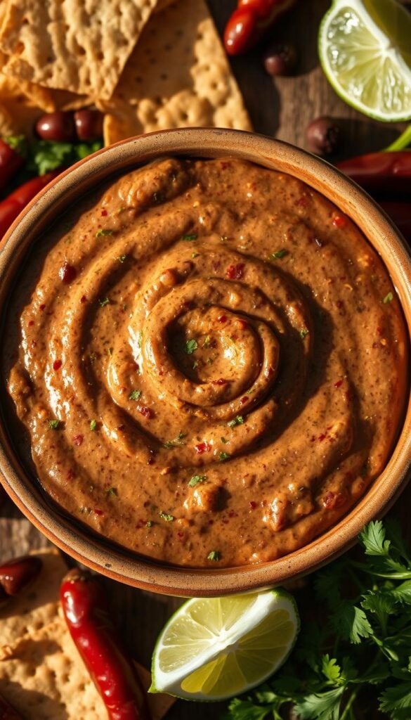 Spicy Chipotle Refried Bean Dip