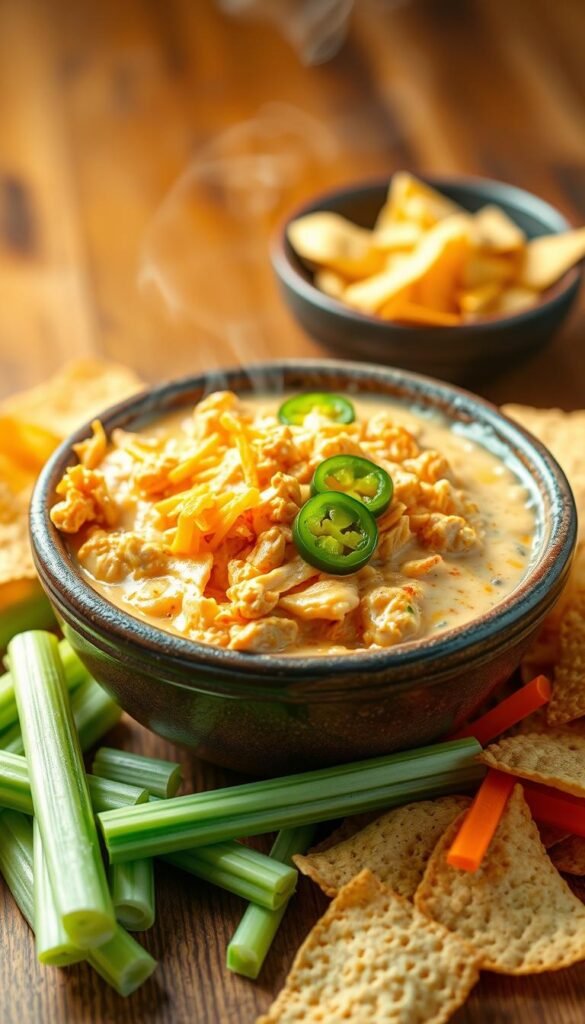 Spicy Jalapeño Buffalo Chicken Dip
