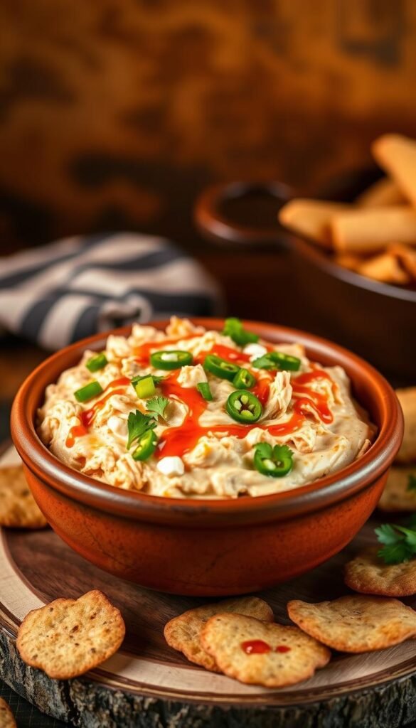 Spicy Jalapeño Cottage Cheese Buffalo Chicken Dip Spicy Jalapeño Cottage Cheese Buffalo Chicken Dip