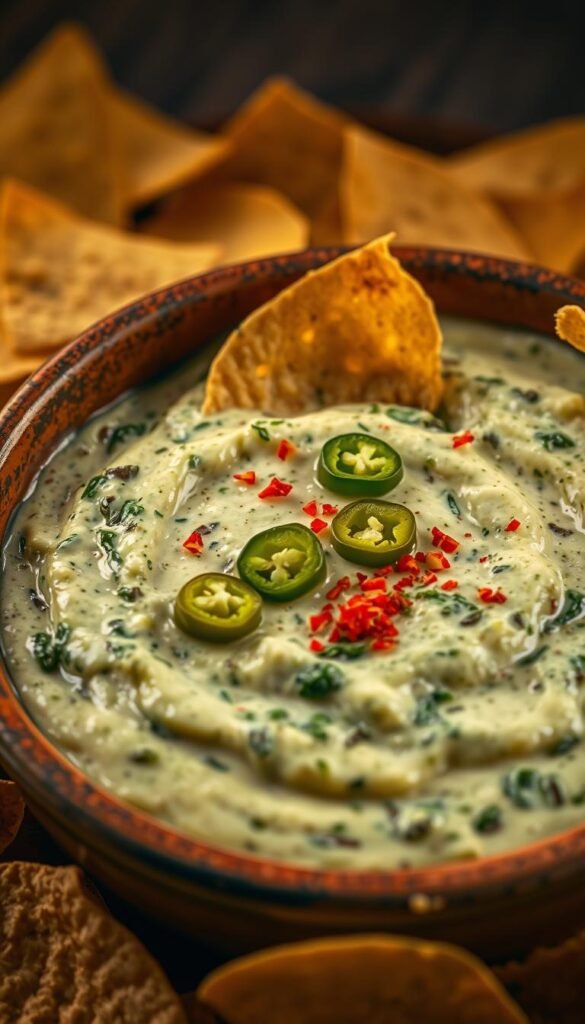 Spicy Jalapeño Spinach Artichoke Dip