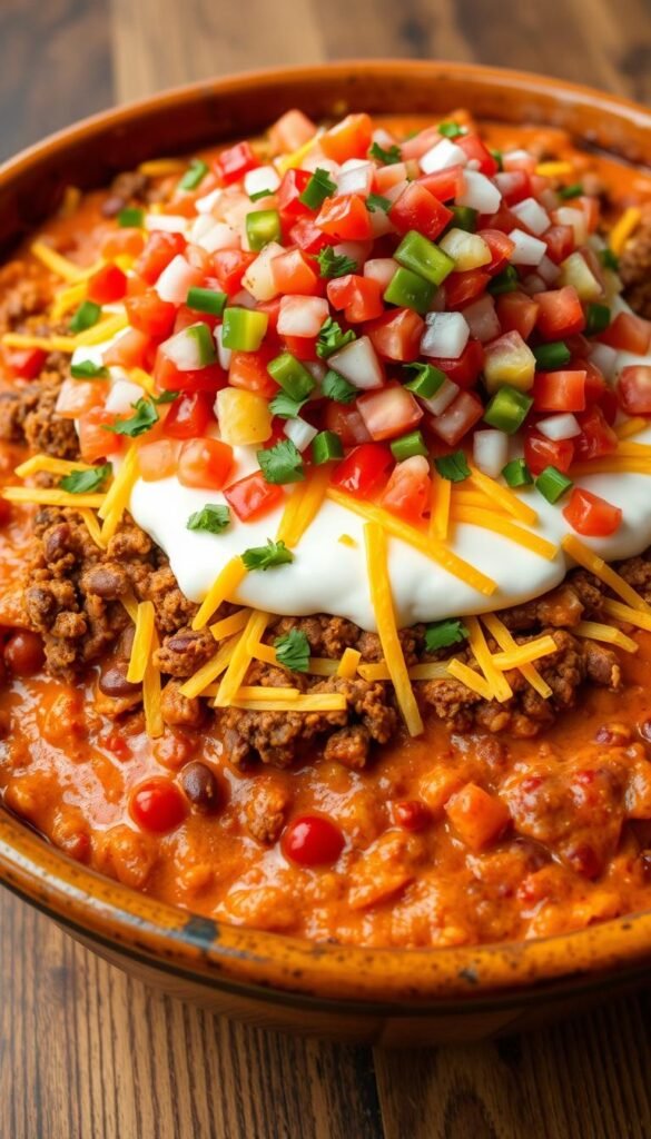Spicy Southwest Layered Taco Dip Spicy Southwest Layered Taco Dip